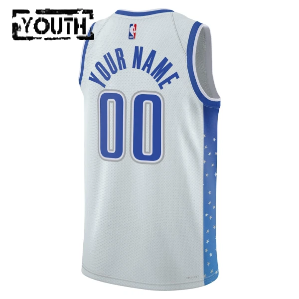Camiseta Orlando Magic Personalizada City Edition 2025-26 Blanco Swingman para Niño