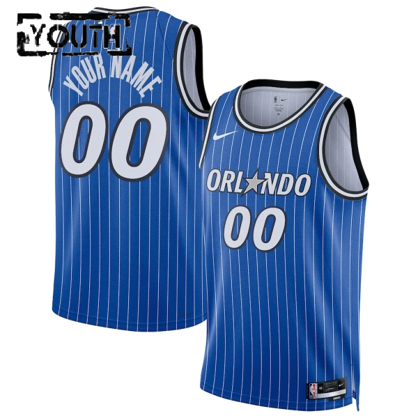 Camiseta Orlando Magic Personalizada Icon Edition 2025-26 Azul Swingman para Niño