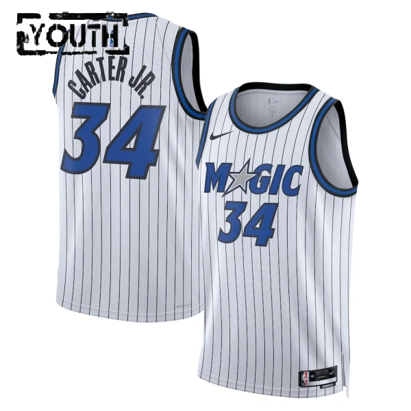 Camiseta Orlando Magic Wendell Carter JR Association Edition 2025-26 Blanco Swingman para Niño