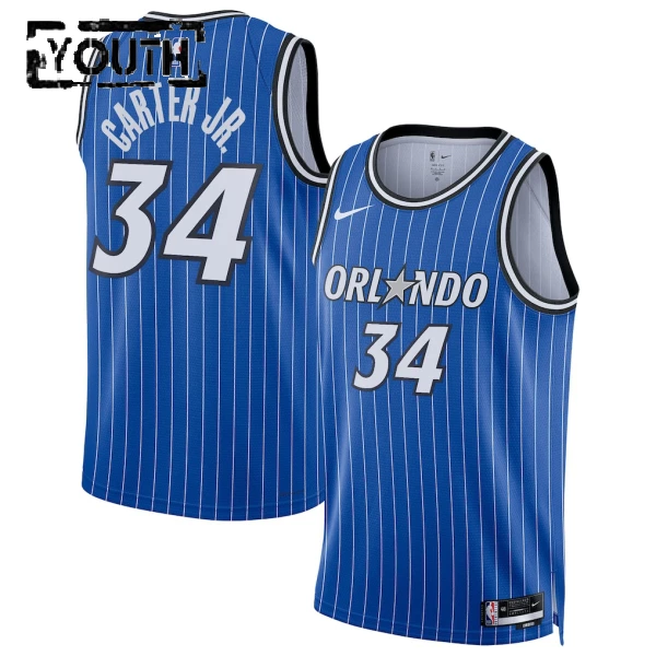 Camiseta Orlando Magic Wendell Carter JR Icon Edition 2025-26 Azul Swingman para Niño