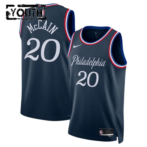Camiseta Philadelphia 76ers Jared Mccain City Edition 2025-26 Swingman para Niño