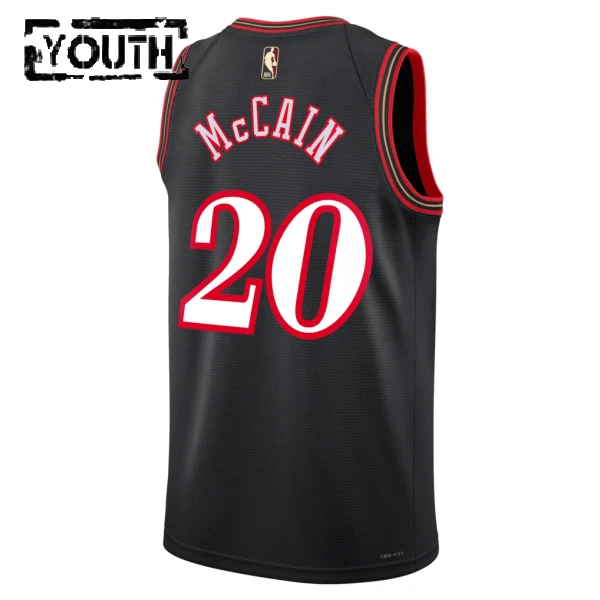 Camiseta Philadelphia 76ers Jared Mccain Classic Edition 2025-26 Negro Swingman para Niño