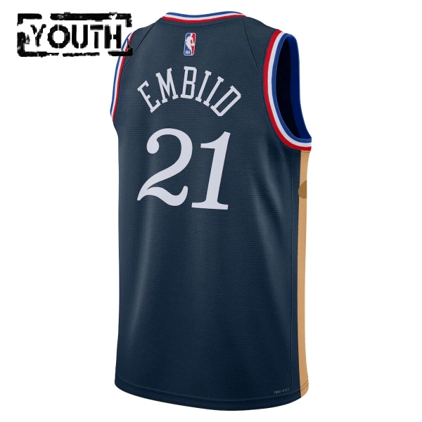 Camiseta Philadelphia 76ers Joel Embiid City Edition 2025-26 Swingman para Niño