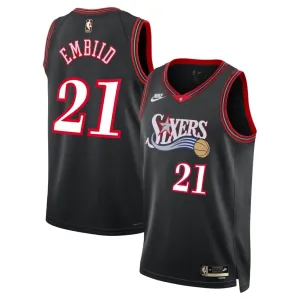 Camiseta Philadelphia 76ers Joel Embiid Classic Edition 2025-26 Negro Swingman para Hombre Camiseta Philadelphia 76ers Joel Embiid Classic Edition 2025-26 Negro Swingman para Hombre