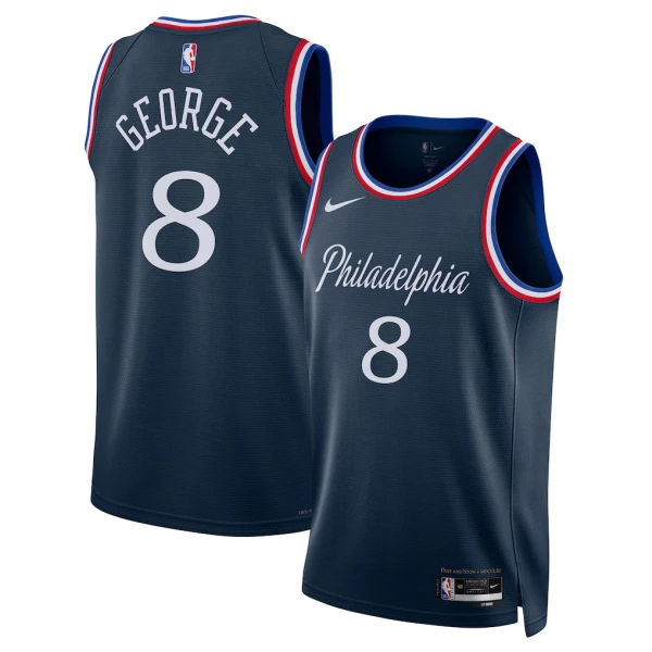 Camiseta Philadelphia 76ers Paul George City Edition 2025-26 Swingman para Hombre