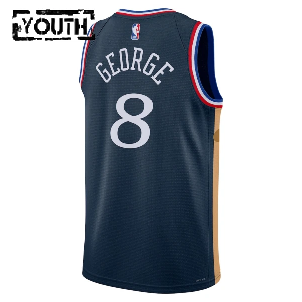 Camiseta Philadelphia 76ers Paul George City Edition 2025-26 Swingman para Niño