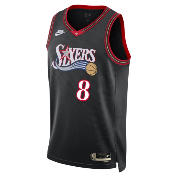 Camiseta Philadelphia 76ers Paul George Classic Edition 2025-26 Negro Swingman para Hombre