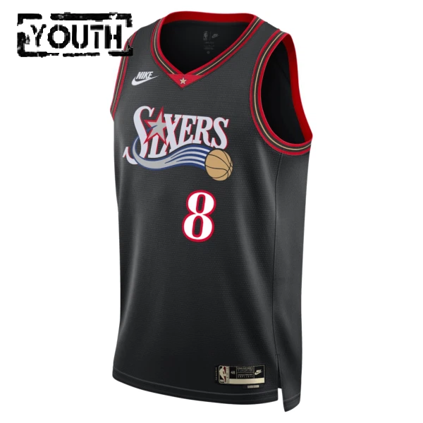 Camiseta Philadelphia 76ers Paul George Classic Edition 2025-26 Negro Swingman para Niño