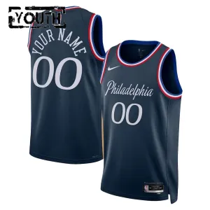 Camiseta Philadelphia 76ers Personalizada City Edition 2025-26 Swingman para Niño Camiseta Philadelphia 76ers Personalizada City Edition 2025-26 Swingman para Niño