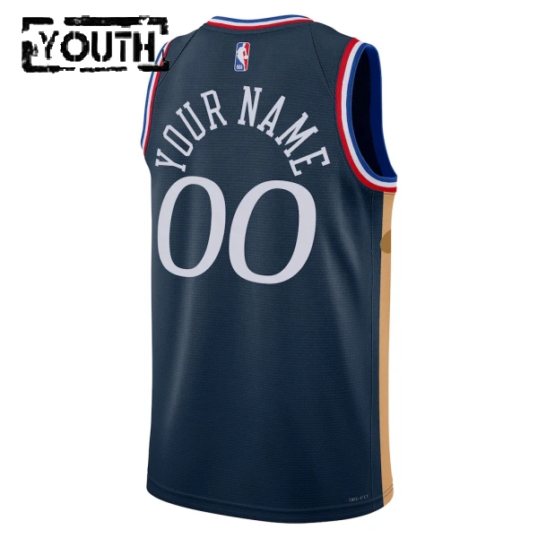 Camiseta Philadelphia 76ers Personalizada City Edition 2025-26 Swingman para Niño