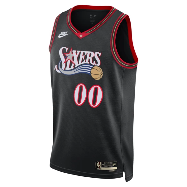 Camiseta Philadelphia 76ers Personalizada Classic Edition 2025-26 Negro Swingman para Hombre
