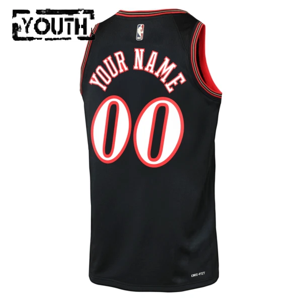 Camiseta Philadelphia 76ers Personalizada Classic Edition 2025-26 Negro Swingman para Niño
