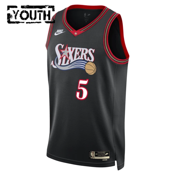 Camiseta Philadelphia 76ers Quentin Grimes Classic Edition 2025-26 Negro Swingman para Niño