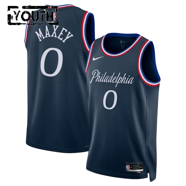 Camiseta Philadelphia 76ers Tyrese Maxey City Edition 2025-26 Swingman para Niño Camiseta Philadelphia 76ers Tyrese Maxey City Edition 2025-26 Swingman para Niño