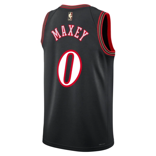 Camiseta Philadelphia 76ers Tyrese Maxey Classic Edition 2025-26 Negro Swingman para Hombre