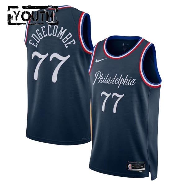 Camiseta Philadelphia 76ers VJ Edgecombe City Edition 2025-26 Swingman para Niño