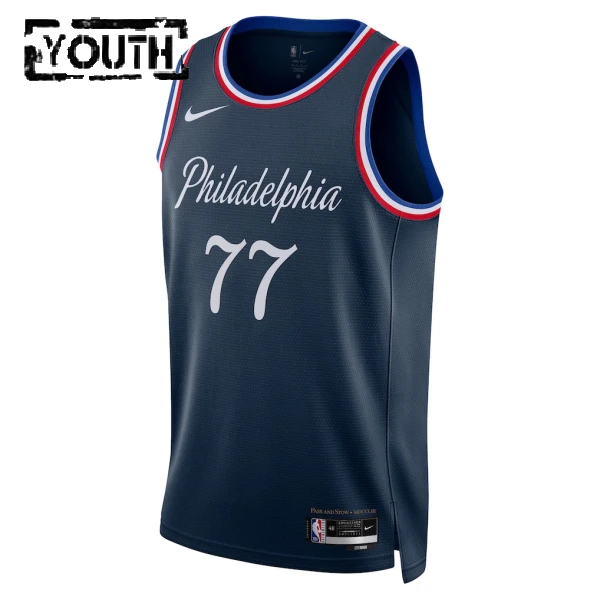 Camiseta Philadelphia 76ers VJ Edgecombe City Edition 2025-26 Swingman para Niño