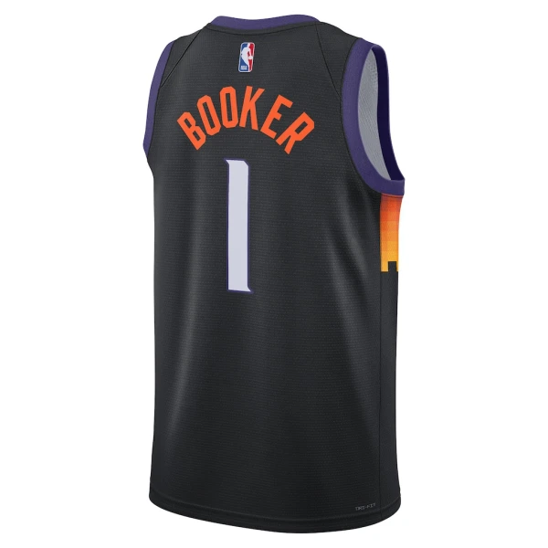 Camiseta Phoenix Suns Devin Booker City Edition 2025-26 Negro Swingman para Hombre