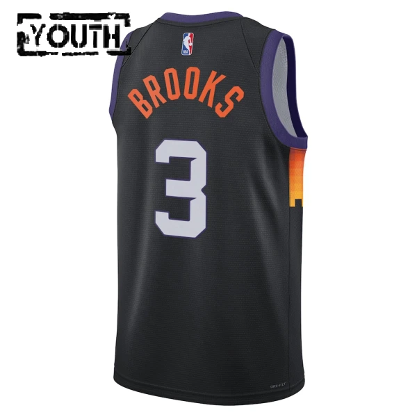 Camiseta Phoenix Suns Dillon Brooks City Edition 2025-26 Negro Swingman para Niño