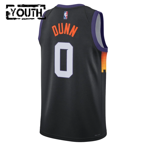 Camiseta Phoenix Suns Ryan Dunn City Edition 2025-26 Negro Swingman para Niño