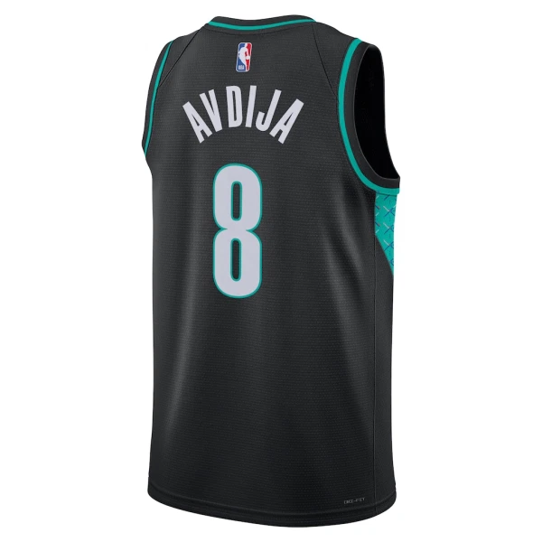 Camiseta Portland Trail Blazers Deni Avdija City Edition 2025-26 Negro Swingman para Hombre