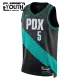 Camiseta Portland Trail Blazers Jrue Holiday City Edition 2025-26 Negro Swingman para Niño