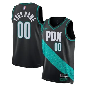 Camiseta Portland Trail Blazers Personalizada City Edition 2025-26 Negro Swingman para Hombre Camiseta Portland Trail Blazers Personalizada City Edition 2025-26 Negro Swingman para Hombre