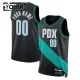 Camiseta Portland Trail Blazers Personalizada City Edition 2025-26 Negro Swingman para Niño