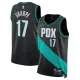 Camiseta Portland Trail Blazers Shaedon Sharpe City Edition 2025-26 Negro Swingman para Hombre