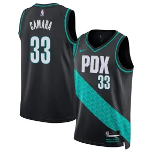 Camiseta Portland Trail Blazers Toumani Camara City Edition 2025-26 Negro Swingman para Hombre Camiseta Portland Trail Blazers Toumani Camara City Edition 2025-26 Negro Swingman para Hombre