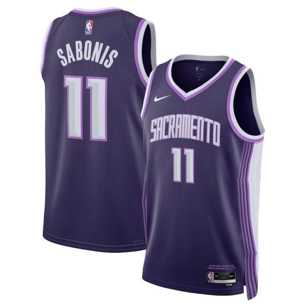 Camiseta Sacramento Kings Domantas Sabonis City Edition 2025-26 Púrpura Swingman para Hombre Camiseta Sacramento Kings Domantas Sabonis City Edition 2025-26 Púrpura Swingman para Hombre