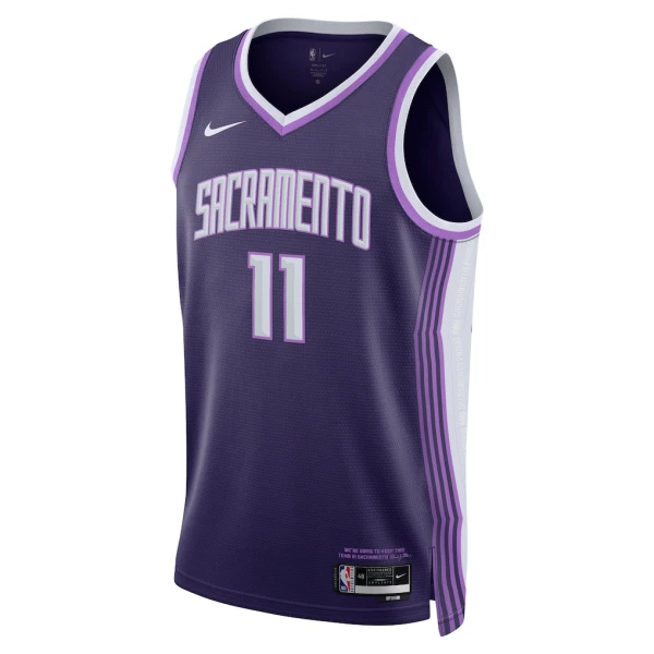 Camiseta Sacramento Kings Domantas Sabonis City Edition 2025-26 Púrpura Swingman para Hombre