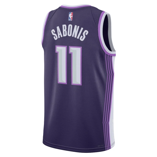 Camiseta Sacramento Kings Domantas Sabonis City Edition 2025-26 Púrpura Swingman para Hombre