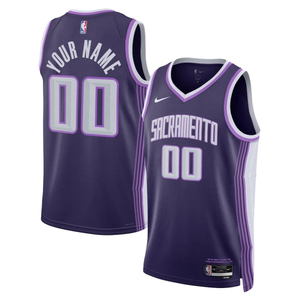 Camiseta Sacramento Kings Personalizada City Edition 2025-26 Púrpura Swingman para Hombre Camiseta Sacramento Kings Personalizada City Edition 2025-26 Púrpura Swingman para Hombre