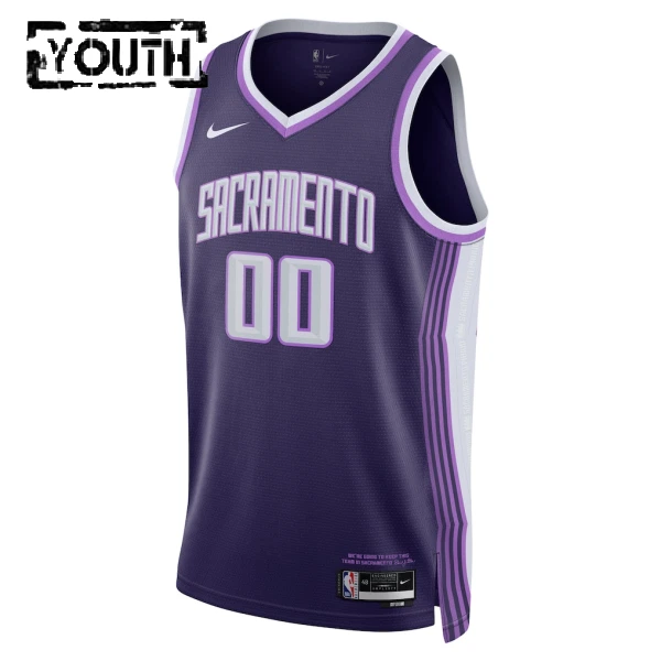 Camiseta Sacramento Kings Personalizada City Edition 2025-26 Púrpura Swingman para Niño