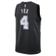 Camiseta San Antonio Spurs De Aaron Fox City Edition 2025-26 Negro Swingman para Hombre