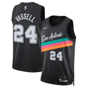 Camiseta San Antonio Spurs Devin Vassell City Edition 2025-26 Negro Swingman para Hombre Camiseta San Antonio Spurs Devin Vassell City Edition 2025-26 Negro Swingman para Hombre