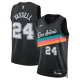 Camiseta San Antonio Spurs Devin Vassell City Edition 2025-26 Negro Swingman para Hombre