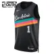 Camiseta San Antonio Spurs Victor Wembanyama City Edition 2025-26 Negro Swingman para Niño