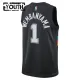 Camiseta San Antonio Spurs Victor Wembanyama City Edition 2025-26 Negro Swingman para Niño