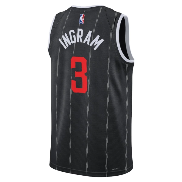 Camiseta Toronto Raptors Brandon Ingram City Edition 2025-26 Negro Swingman para Hombre