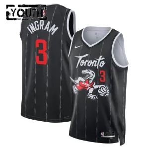Camiseta Toronto Raptors Brandon Ingram City Edition 2025-26 Negro Swingman para Niño Camiseta Toronto Raptors Brandon Ingram City Edition 2025-26 Negro Swingman para Niño