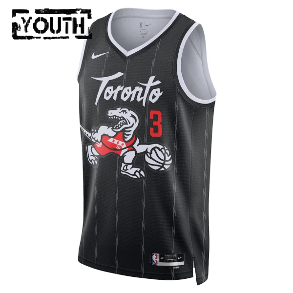 Camiseta Toronto Raptors Brandon Ingram City Edition 2025-26 Negro Swingman para Niño