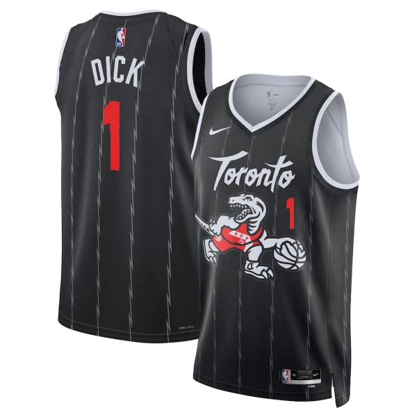 Camiseta Toronto Raptors Grady Dick City Edition 2025-26 Negro Swingman para Hombre Camiseta Toronto Raptors Grady Dick City Edition 2025-26 Negro Swingman para Hombre