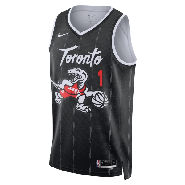 Camiseta Toronto Raptors Grady Dick City Edition 2025-26 Negro Swingman para Hombre