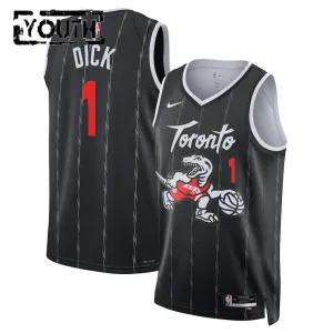 Camiseta Toronto Raptors Grady Dick City Edition 2025-26 Negro Swingman para Niño