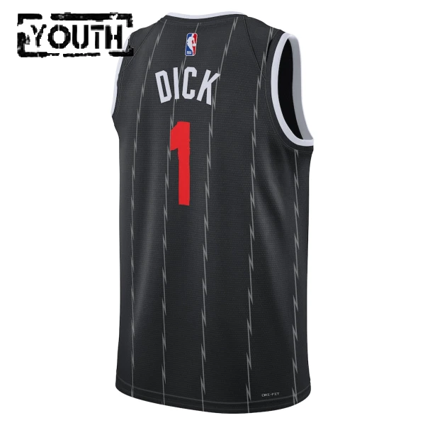 Camiseta Toronto Raptors Grady Dick City Edition 2025-26 Negro Swingman para Niño
