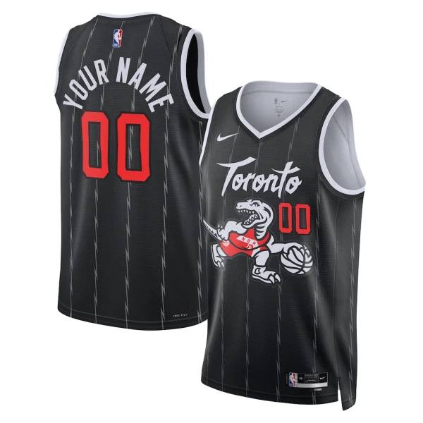 Camiseta Toronto Raptors Personalizada City Edition 2025-26 Negro Swingman para Hombre Camiseta Toronto Raptors Personalizada City Edition 2025-26 Negro Swingman para Hombre