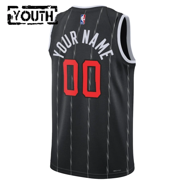 Camiseta Toronto Raptors Personalizada City Edition 2025-26 Negro Swingman para Niño