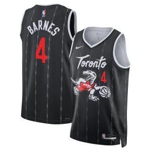 Camiseta Toronto Raptors Scottie Barnes City Edition 2025-26 Negro Swingman para Hombre Camiseta Toronto Raptors Scottie Barnes City Edition 2025-26 Negro Swingman para Hombre